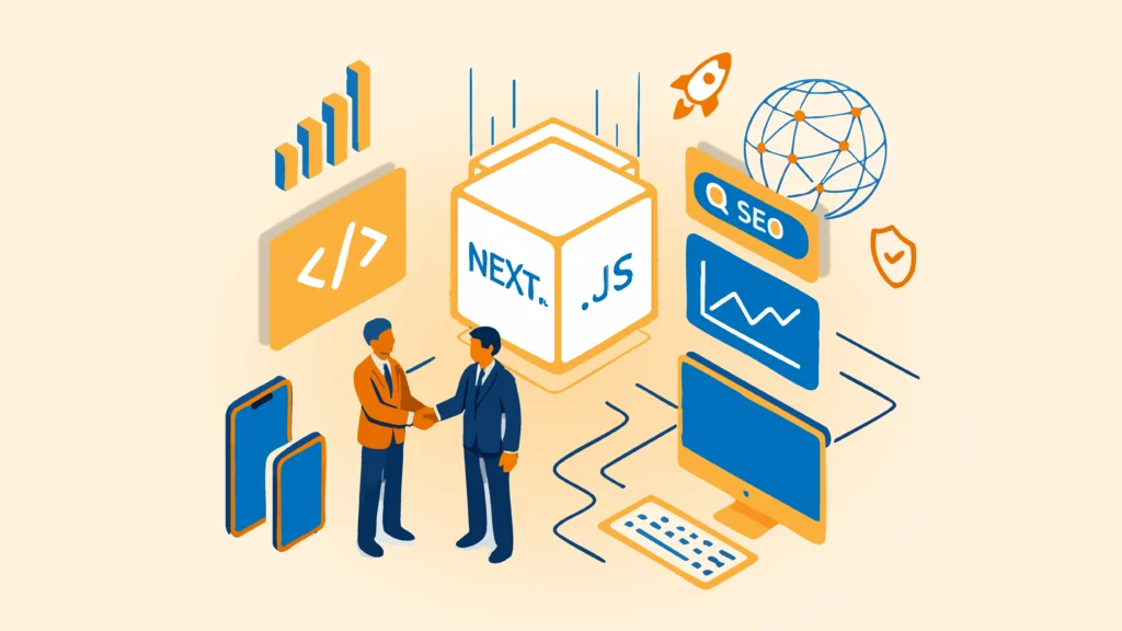 Team discussing AI solutions and services for business growth.